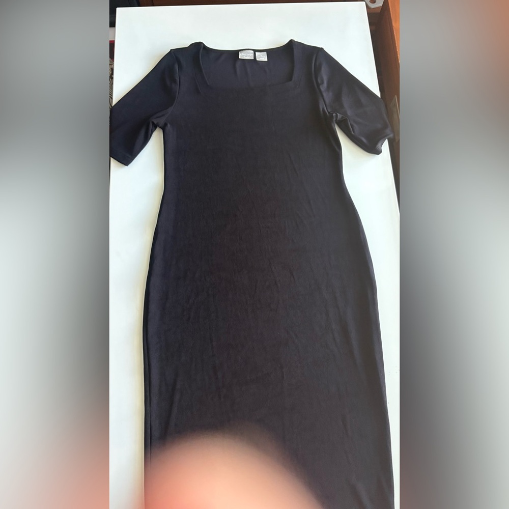 Chico's Classic Little Black Travel Dress Size 0 Like New